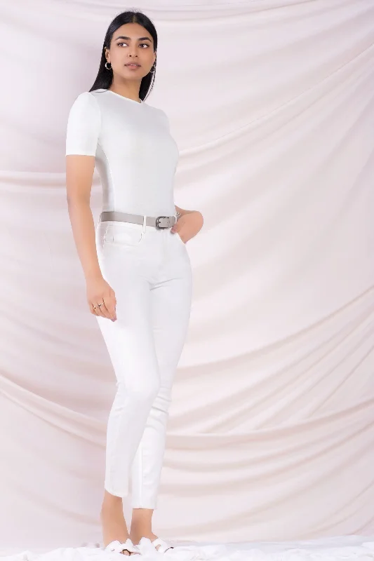 Basic Short Sleeve T-Shirt Front Pockets Side Pockets Patch Pockets