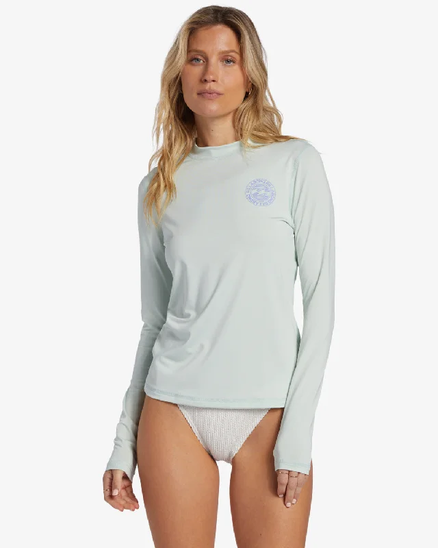 Core Loose Fit Long Sleeve Surf Tee - Sweet Mint Satin Fabric Silk Fabric Chiffon Fabric Core Loose Fit Long Sleeve Surf Tee - Sweet Mint Satin Fabric Silk Fabric Chiffon Fabric