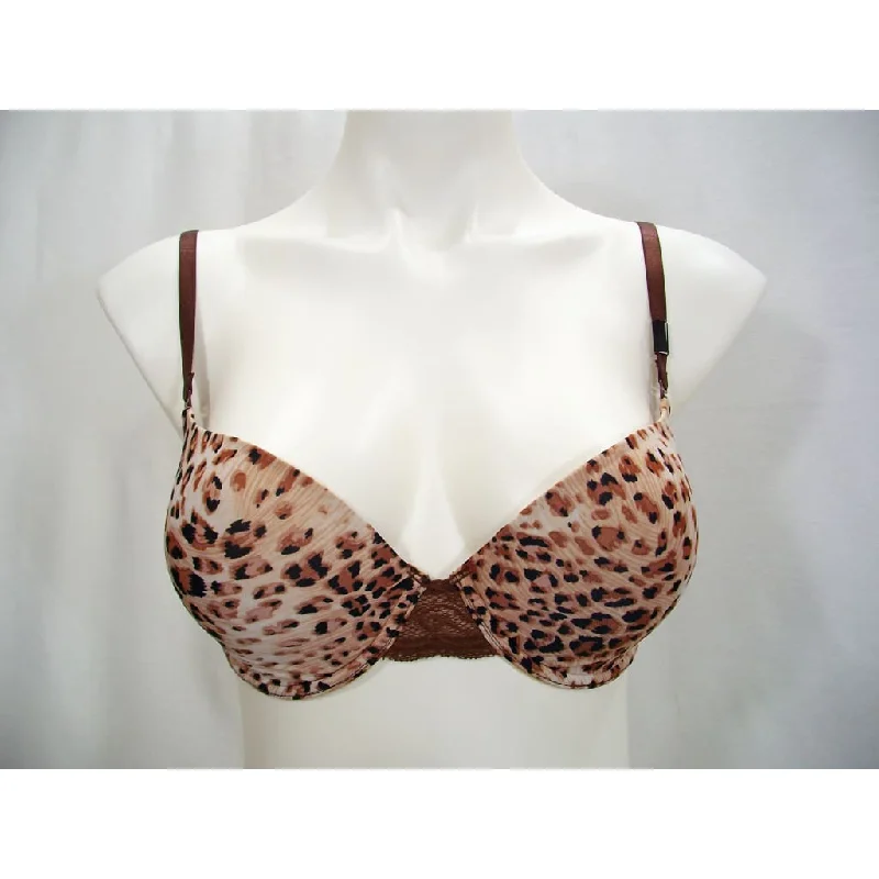 Felina 130566 Enchanted T-Shirt Memory Foam Underwire Bra 32D Chocolate Cheetah Boxy Fit Fitted Loose Felina 130566 Enchanted T-Shirt Memory Foam Underwire Bra 32D Chocolate Cheetah Boxy Fit Fitted Loose
