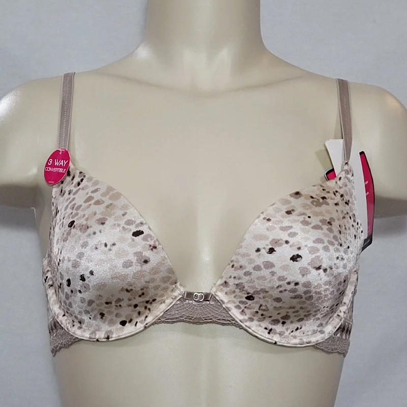 Lily of France 2177101 Your Perfect T-shirt UW Bra With Lace 34B Sahara Sand NWT Houndstooth Herringbone Solid Lily of France 2177101 Your Perfect T-shirt UW Bra With Lace 34B Sahara Sand NWT Houndstooth Herringbone Solid