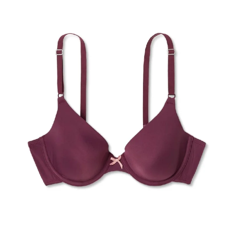 Maidenform 05701 5701 Self Expressions T-Shirt Underwire Bra 38D Burgundy Wine NWT Real Fur Shearling Chenille Maidenform 05701 5701 Self Expressions T-Shirt Underwire Bra 38D Burgundy Wine NWT Real Fur Shearling Chenille