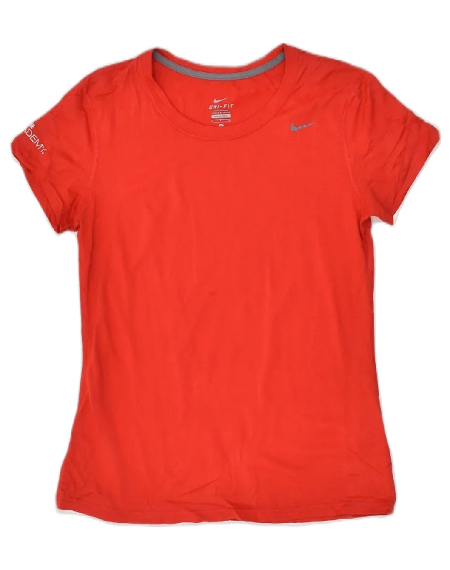 NIKE Womens Dri Fit T-Shirt Top UK 10 Small Red Polyester Lace Blend Ribbed Blend Corduroy Blend NIKE Womens Dri Fit T-Shirt Top UK 10 Small Red Polyester Lace Blend Ribbed Blend Corduroy Blend