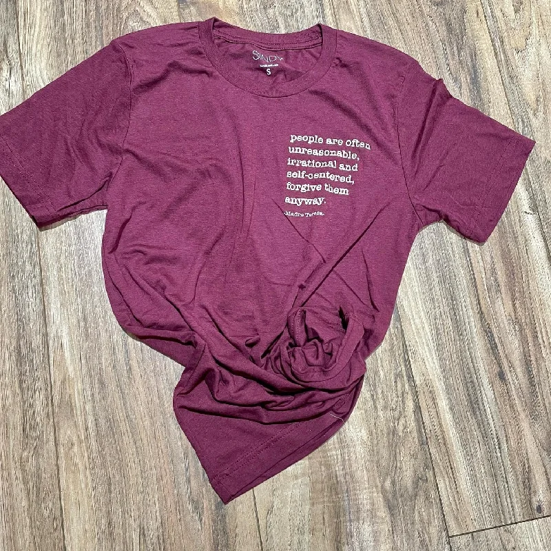 SINDY -ForgiveThem Tee- Collared Crew Neck Turtle Neck