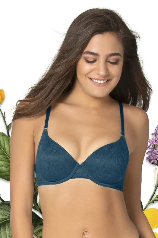 Invisi Lace Padded Wired Full Cover T-Shirt Bra - Moss Green Rayon Fabric Velvet Fabric Corduroy Fabric Invisi Lace Padded Wired Full Cover T-Shirt Bra - Moss Green Rayon Fabric Velvet Fabric Corduroy Fabric