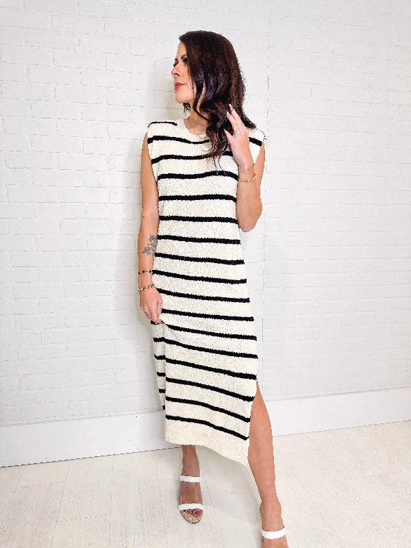 Cottontail Striped Textured Maxi Dress Trendy Floral Print Maxi Dress