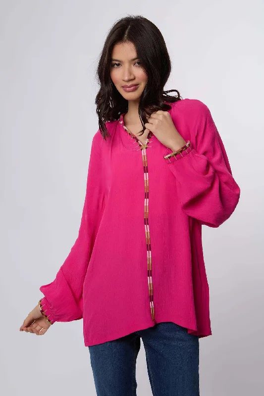 Blouse Embroidered Floral Blouse