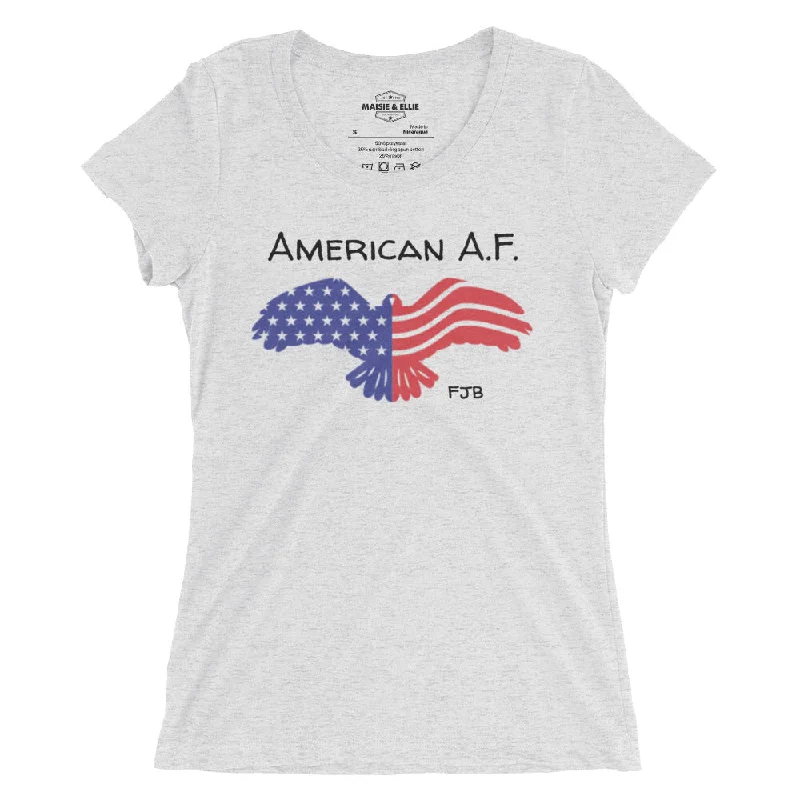 American A.F. Women's Tri-Blend Slim Fit T-Shirt