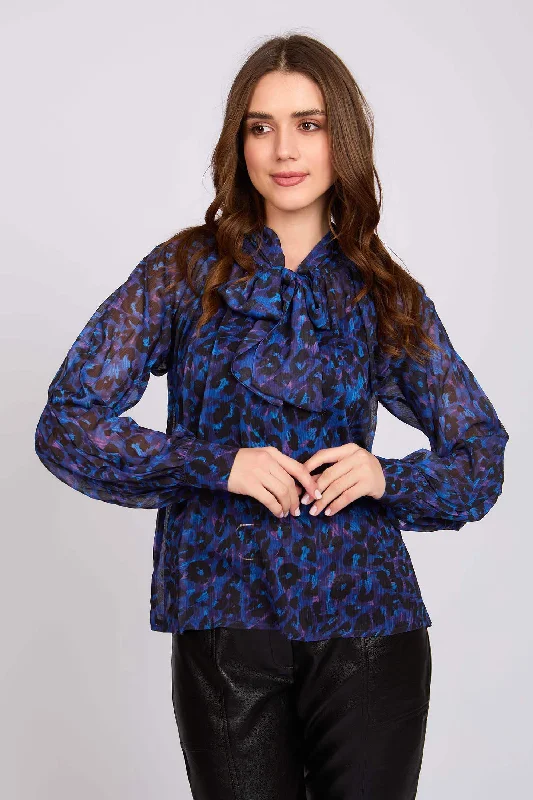 Blouse Semi-Sheer Blouse