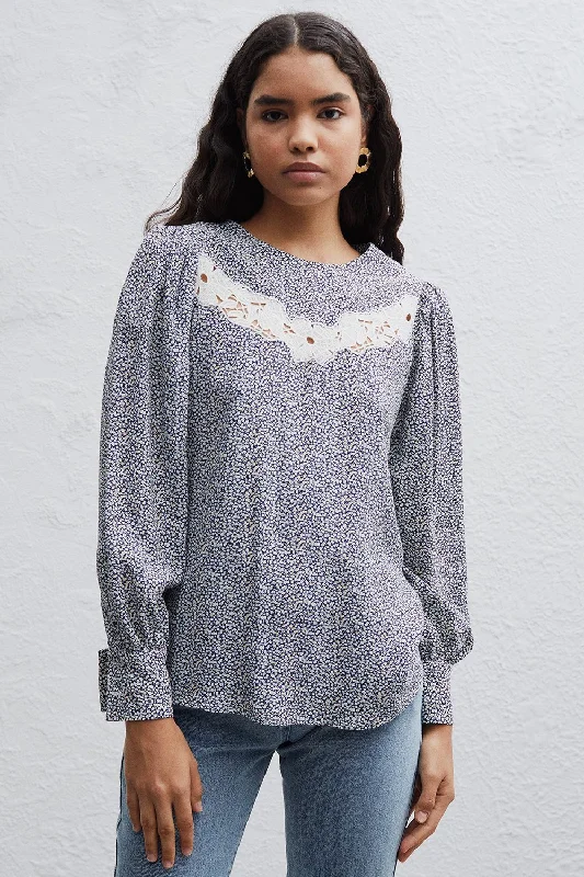 Jill Blouse Sweetheart Neck Blouse