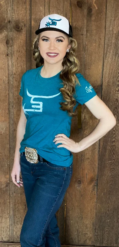 Ladies Teal Tee