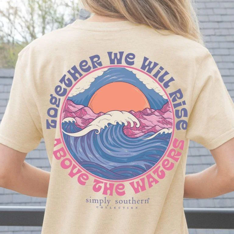 Simply Southern Women’s “Together We Will Rise Above” T-Shirt Hurricane Helence Relief