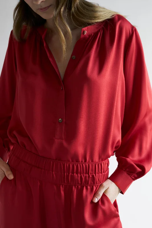 Nickie Blouse Lightweight Chiffon Blouse