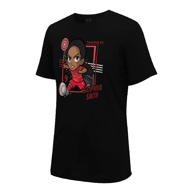 Unisex Portland Thorns Sophia Smith Chibi Black Tee