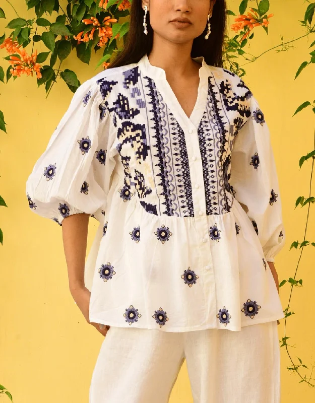 Paradise Blouse - White Classic White Blouse
