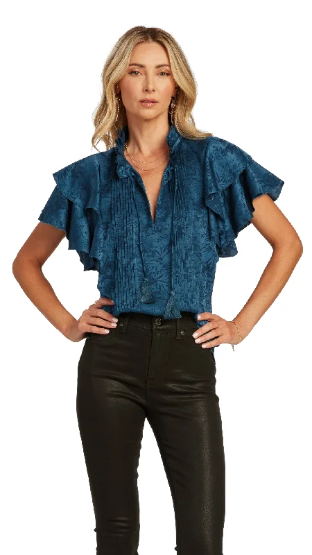 ROSALIE BLOUSE Satin Long Blouse