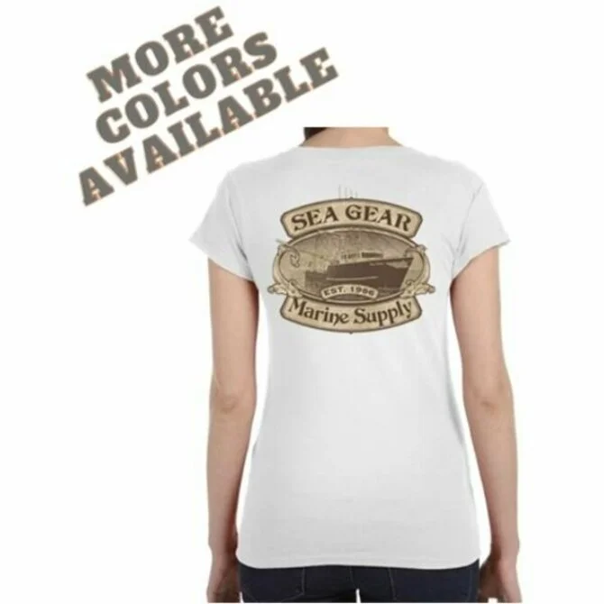 Sea Gear - Women's Retro Trawler V-Neck Tee