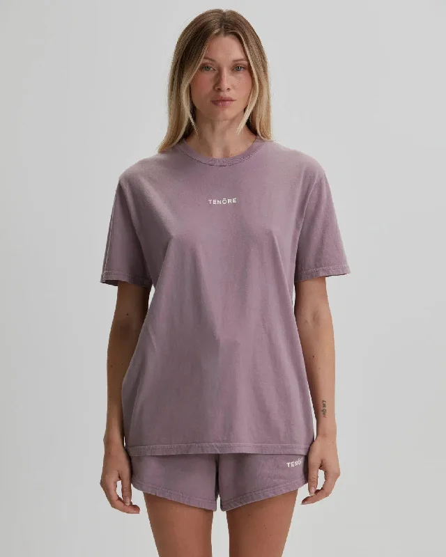 Tenore Logo Boyfriend Tee - ZINC