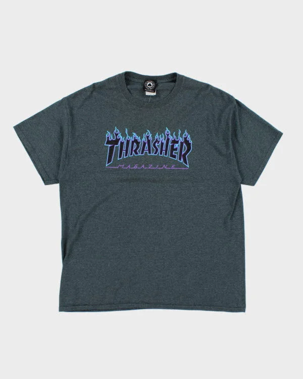 Thrasher Magazine Blue Flame T-Shirt - XL