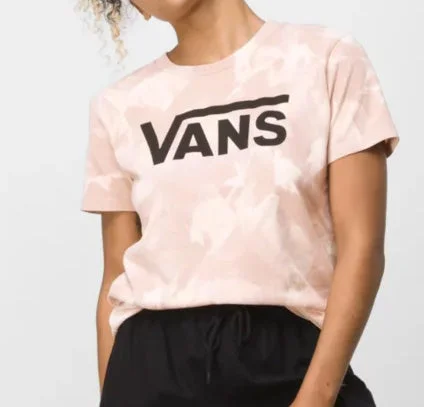 Vans - Logo Wash Crew Tee | Peach Whip