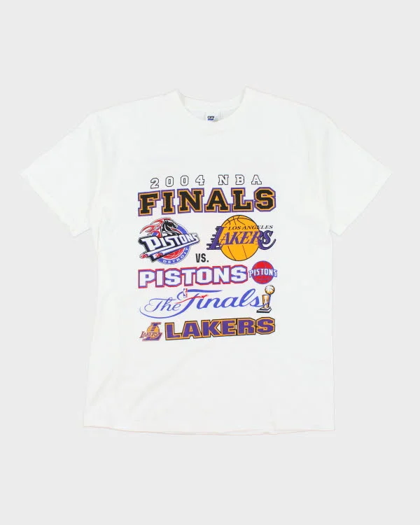 Y2k 00s 2004 NBA Finals T-shirt - L