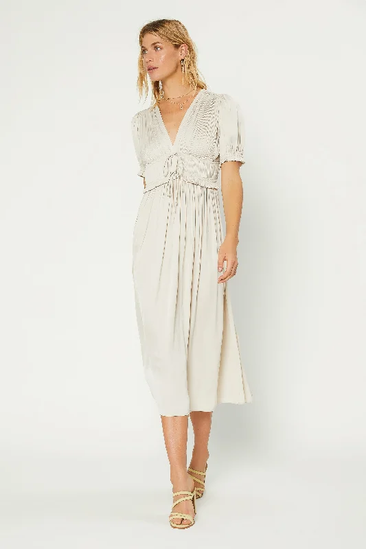 Amelia Pleated Maxi Dress