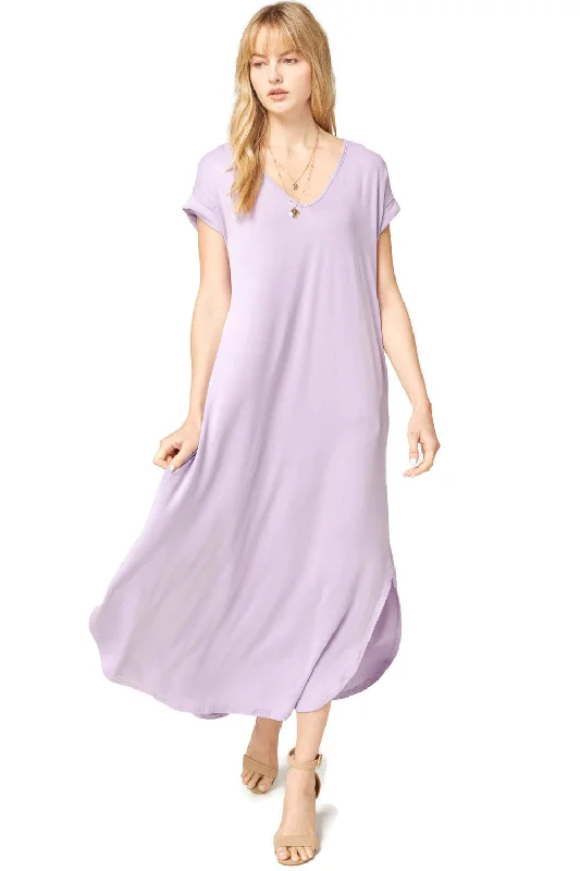 Everyday Pocket Maxi Dress, Lilac