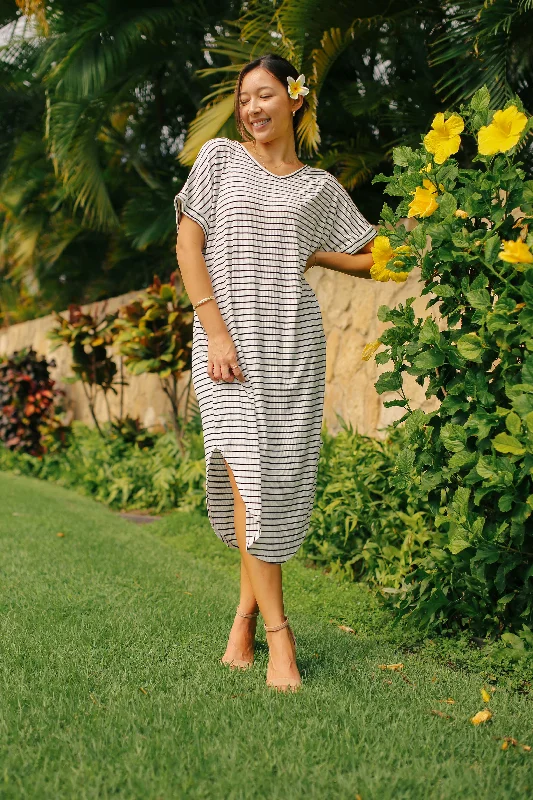 Striped T-Shirt Maxi Dress