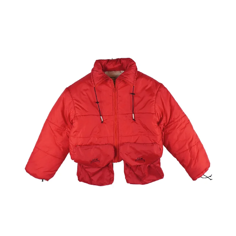 A Cold Wall Cropped Puffer Jacket - Women's M Satin Fabric Silk Fabric Chiffon Fabric A Cold Wall Cropped Puffer Jacket - Women's M Satin Fabric Silk Fabric Chiffon Fabric