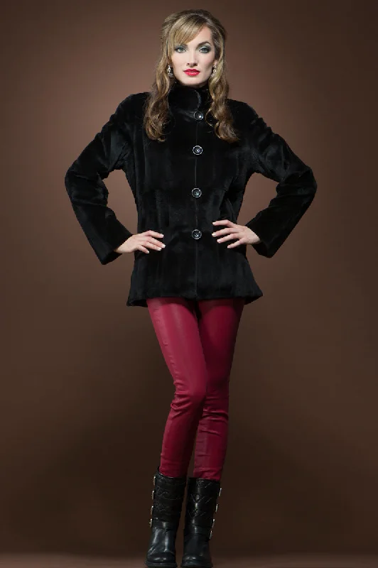 Reversible Horizontal Super Sheared & Long Haired Mink Fur Jacket Faux Fur Fabric Real Fur Fabric Shearling Fabric Reversible Horizontal Super Sheared & Long Haired Mink Fur Jacket Faux Fur Fabric Real Fur Fabric Shearling Fabric