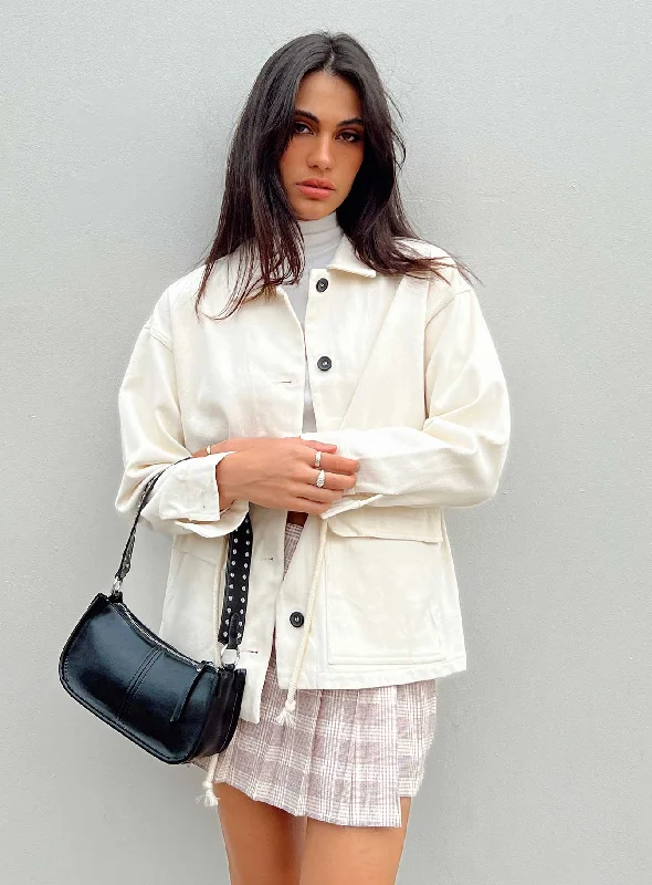 Armand Jacket Cream Elasticated Jacket Padded Jacket Insulated Jacket