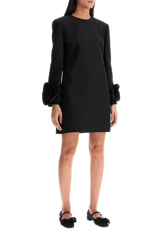 Valentino Garavani "double Compact Drill Mini Dress" Stylish Short-Sleeve Mini Dress Valentino Garavani "double Compact Drill Mini Dress" Stylish Short-Sleeve Mini Dress