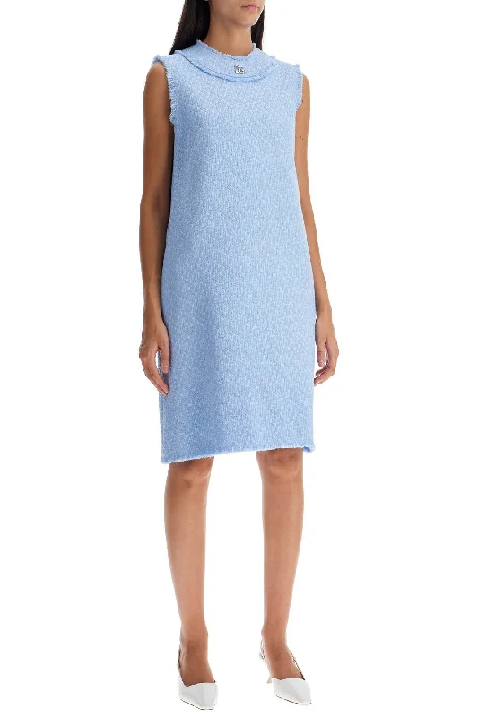 Dolce & Gabbana 's Tweed Mini Dress Stylish Plaid Mini Dress