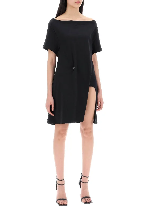 Courreges Twisted T-Shirt Mini Dress Trendy Cut-Out Mini Dress
