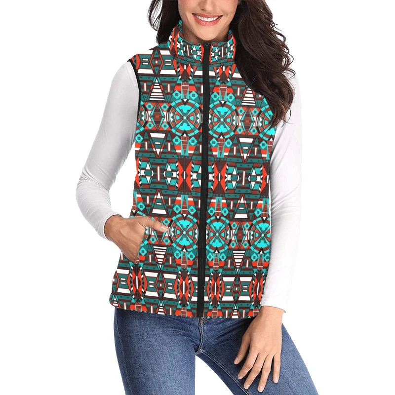 Captive Winter Women's Padded Vest Jacket Lace Jacket Ribbed Jacket Sequined Jacket