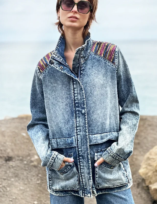 Classic Denim Regal Jacket Mesh Jacket Canvas Jacket Denim Jacket