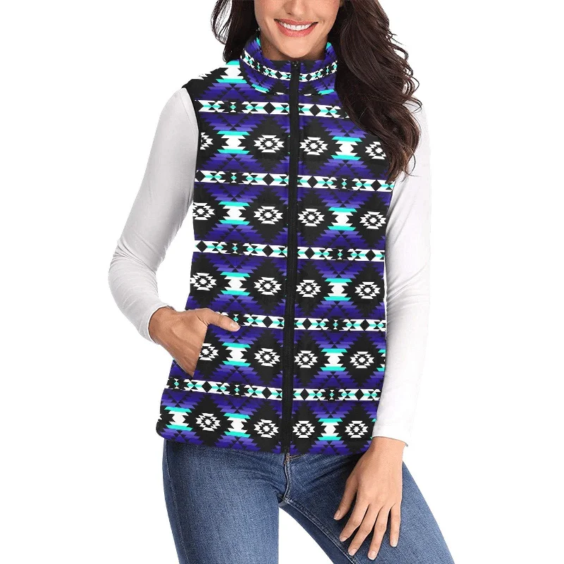 Cree Confederacy Midnight Women's Padded Vest Jacket Front Pockets Side Pockets Patch Pockets Cree Confederacy Midnight Women's Padded Vest Jacket Front Pockets Side Pockets Patch Pockets