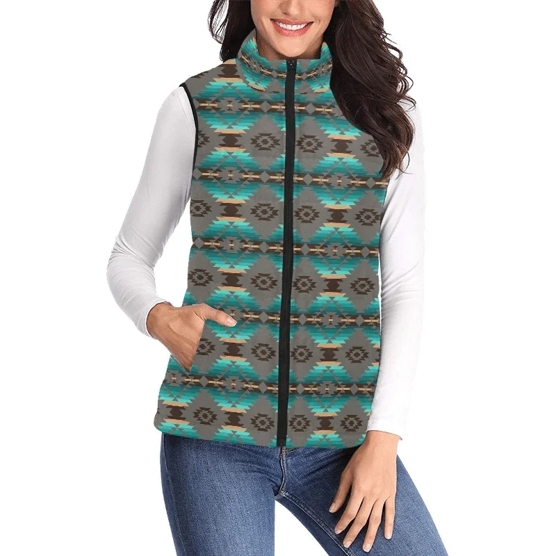 Cree Confederacy Women's Padded Vest Jacket Satin Jacket Silk Jacket Chiffon Jacket