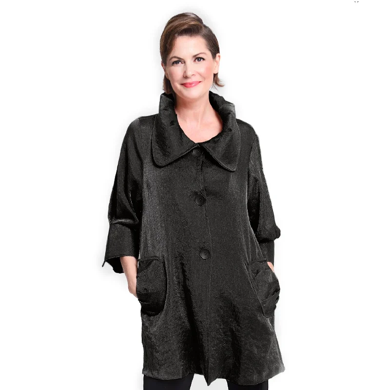 Damee NY Signature Swing Jacket in Black ♥ 200 -BK Cardigan Sweater Pullover