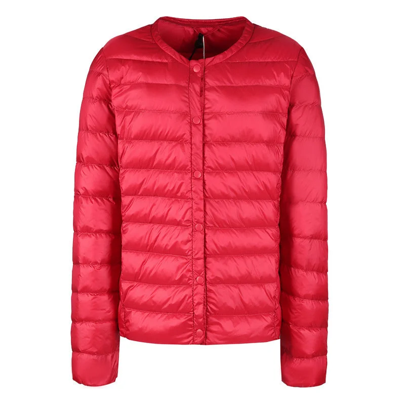 Lightweight Down Jacket, Women's Collarless Short Coat, Multi Colours Anorak Shell Jacket Lightweight Jacket Lightweight Down Jacket, Women's Collarless Short Coat, Multi Colours Anorak Shell Jacket Lightweight Jacket