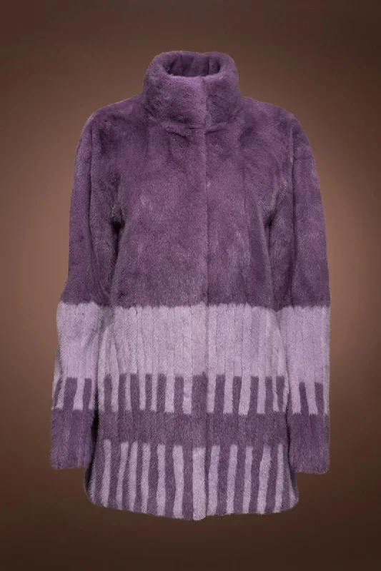 Two Purples Piano Key Mink Fur Jacket Faux Fur Jacket Real Fur Jacket Shearling Jacket Two Purples Piano Key Mink Fur Jacket Faux Fur Jacket Real Fur Jacket Shearling Jacket