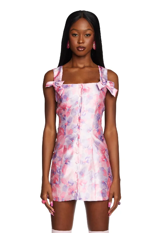 Flower Mania Mini Dress Classic Floral Mini Dress