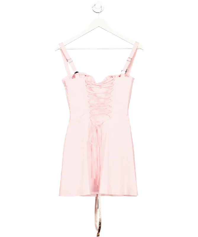 House of CB Pink Corset Mini Dress UK S Cozy Sweater Mini Dress