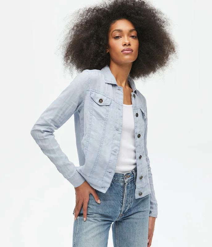 Jean Linen Jacket Print Jacket Jacquard Jacket Patchwork Jacket
