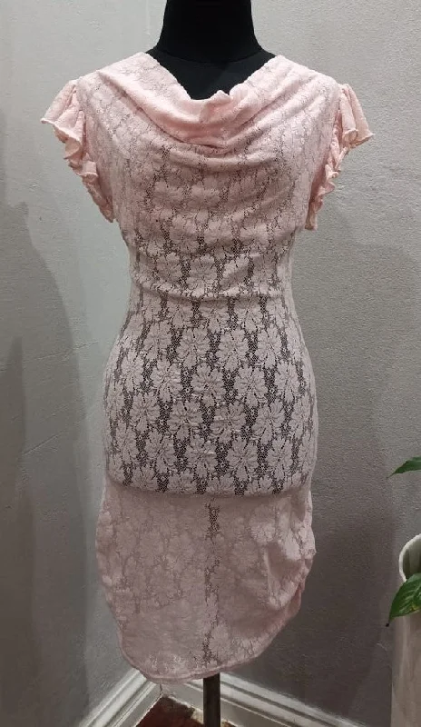Lace Mini Dress (Small) Trendy Tulle Mini Dress