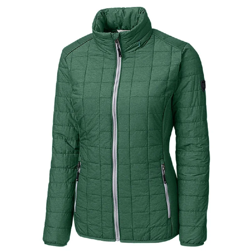 Cutter & Buck Women's Hunter Melange Rainier Jacket Cotton Jacket Linen Jacket Terry Jacket Cutter & Buck Women's Hunter Melange Rainier Jacket Cotton Jacket Linen Jacket Terry Jacket