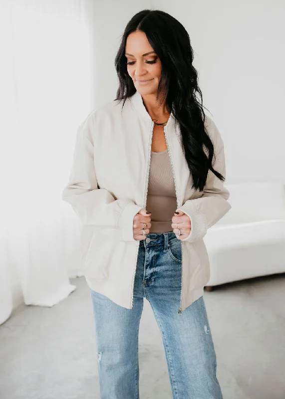 Leland Bomber Jacket Print Jacket Jacquard Jacket Embroidered Jacket