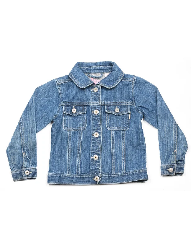 Osh Kosh B'Gosh Medium Wash Denim Jacket - 3-4 YEARS Tiered Jacket Buttoned Jacket Zippered Jacket Osh Kosh B'Gosh Medium Wash Denim Jacket - 3-4 YEARS Tiered Jacket Buttoned Jacket Zippered Jacket
