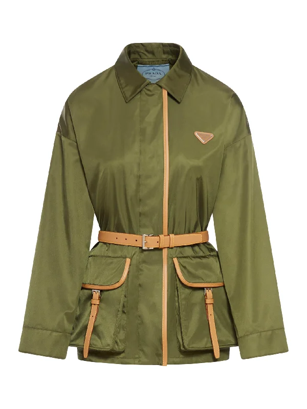 Re-Nylon belted jacket Lace Jacket Ribbed Jacket Sequined Jacket