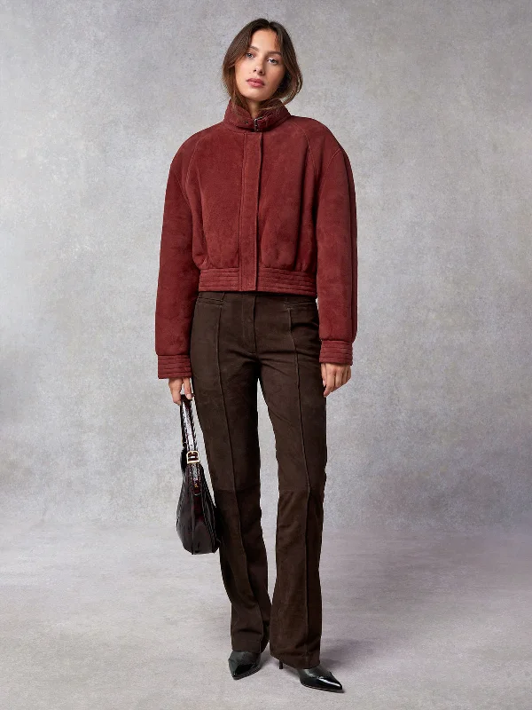 Jacket Ricardo Rouge Front Pockets Side Pockets Patch Pockets