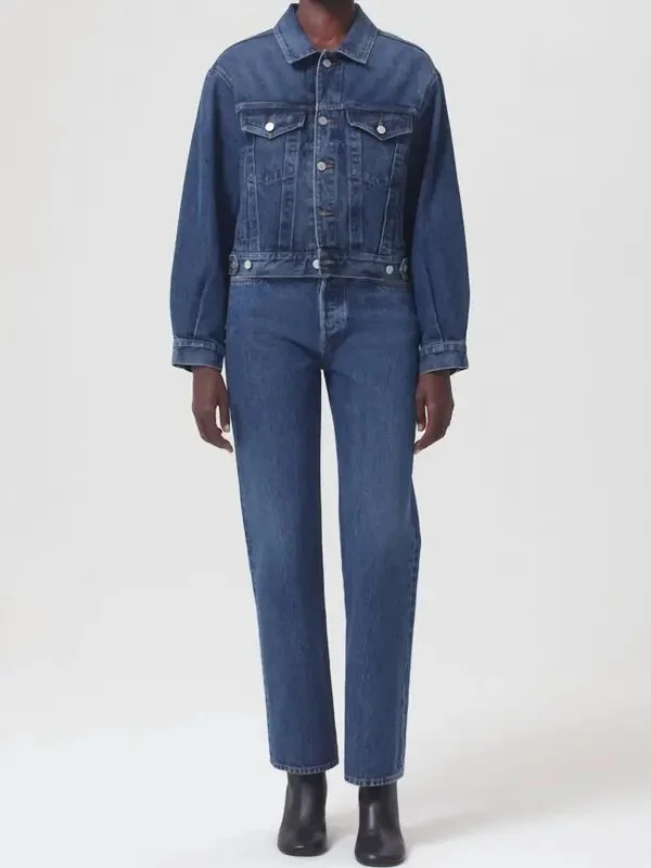 Shrunken Charli Jacket Front Pockets Side Pockets Patch Pockets